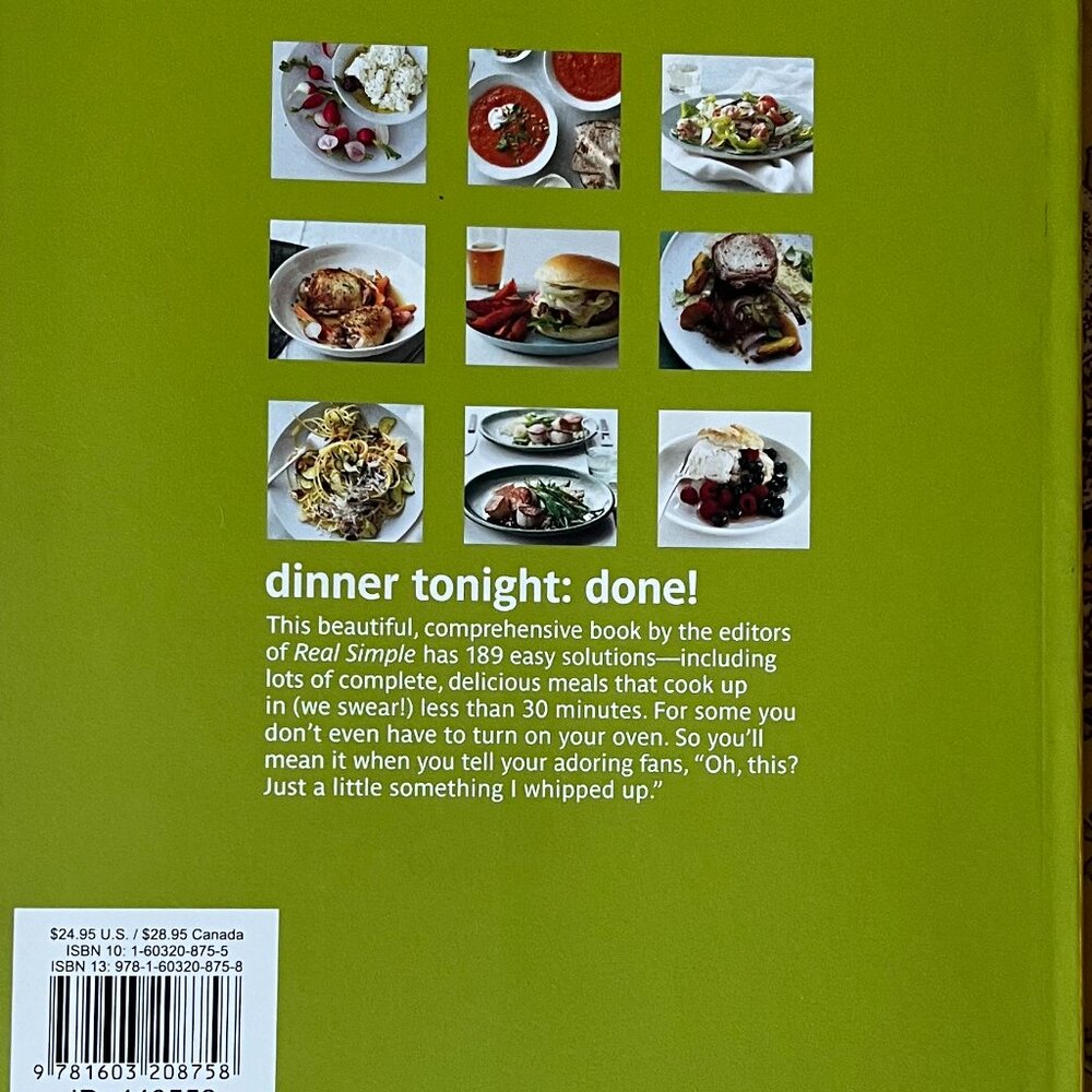 Real Simple - Dinner Tonight: Done! Cookbook - Picture 8 of 8